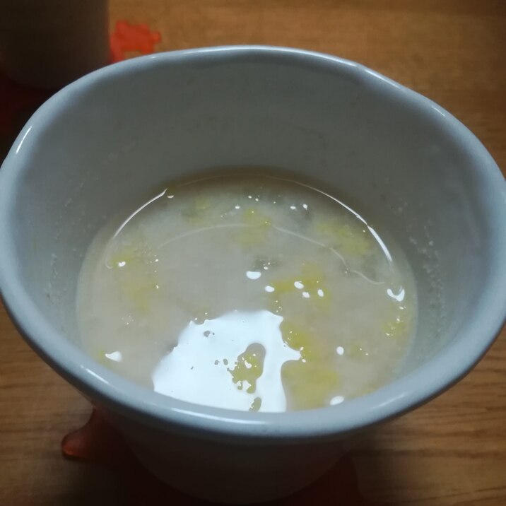 白菜と玉ねぎのミルクスープ